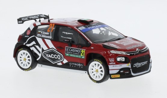 Citroen C3 Rally2 No.21 Rally Monte Carlo 2024 Gryazin/Aleksandrov - 1:43
